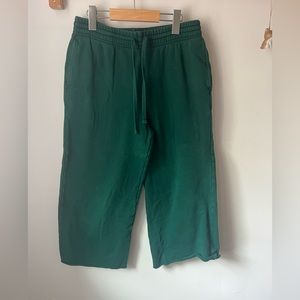 Green Girlfriend Collective 50/50 Wide Leg Sweatpant